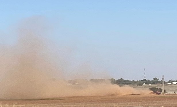 Latest Southern Plains Perspective Blog: Hot, dry, dust and smoke all outside the back door.