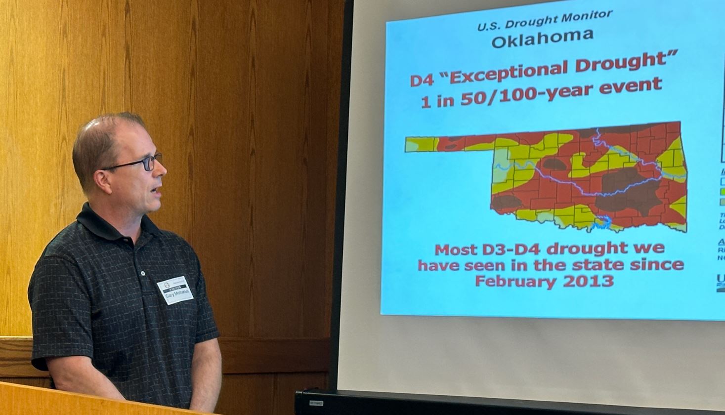 State Climatologist Gary McManus Says we might see Some Slight Rain Events, but No Drought Busters Anytime Soon