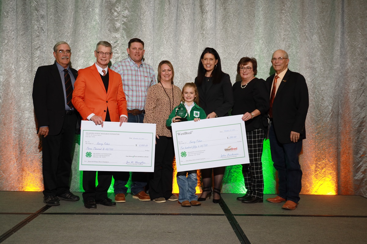 Emery Fisher of Okeene 4-H Wins Overall State Championship in 2022 Junior Wheat Show