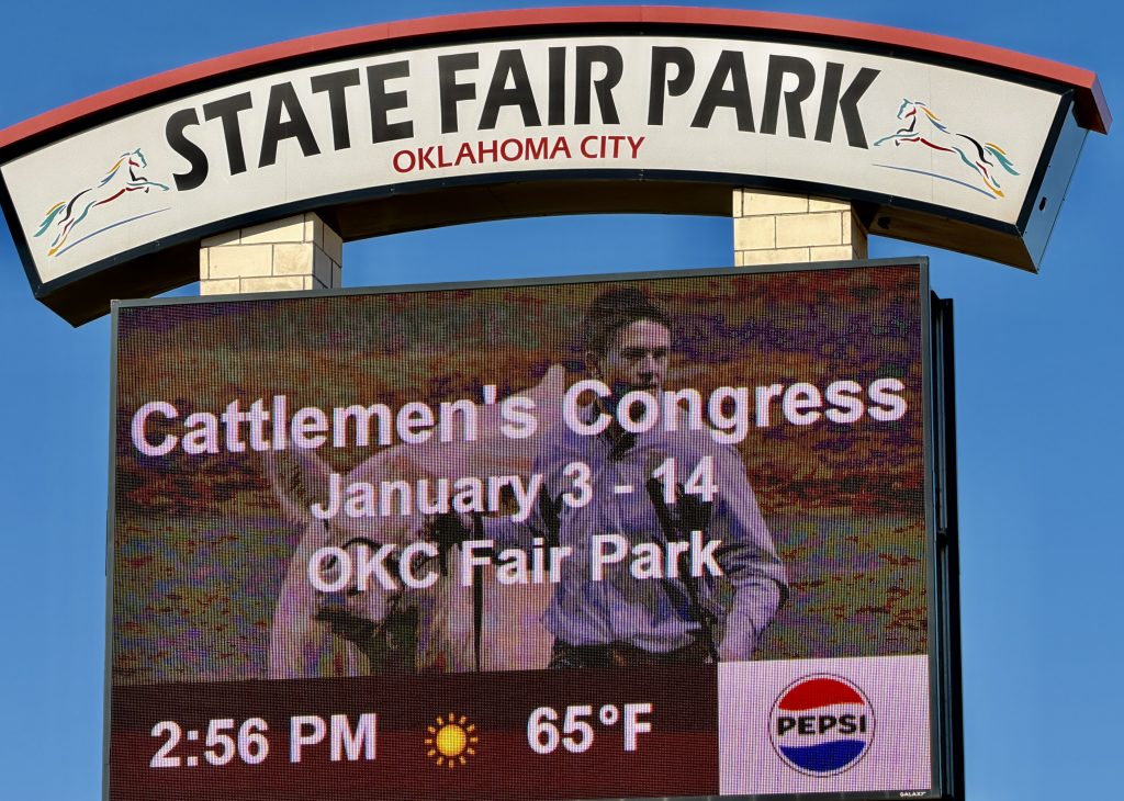 State Fair Park of OKC- Signage About 2026 Cattlemen's Congress