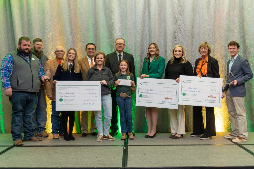 Autumn Schultz from Okeene 4-H Club is named Grand Champion at 2025 Oklahoma Junior Wheat Show.