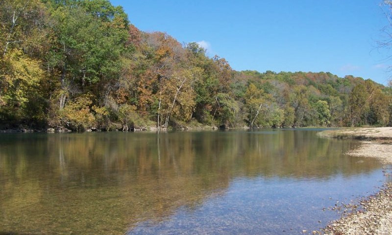 Illinois river in eastern Oklahoma