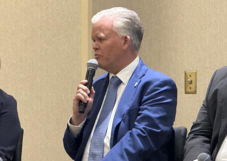 Joe Schuele speaking at NAFB 