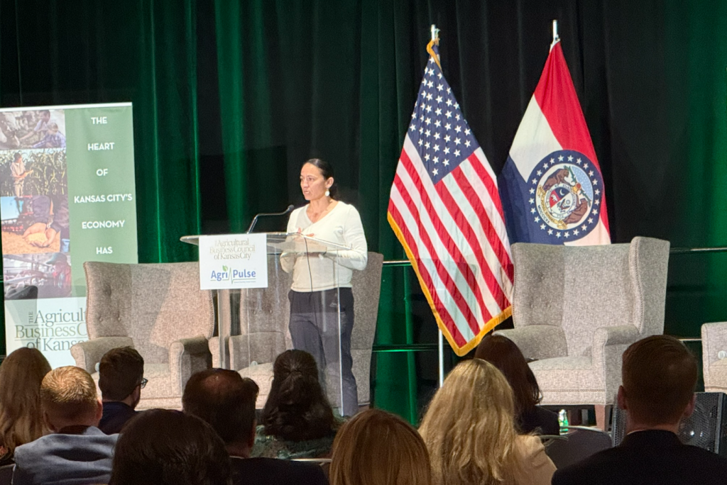 Representative Sharice Davids at Ag Outlook Forum 