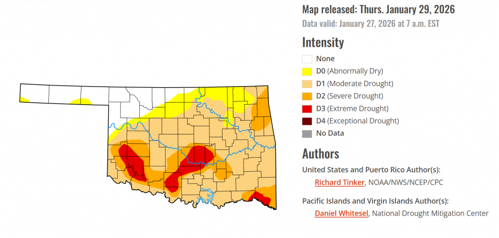 oklahoma drought map
