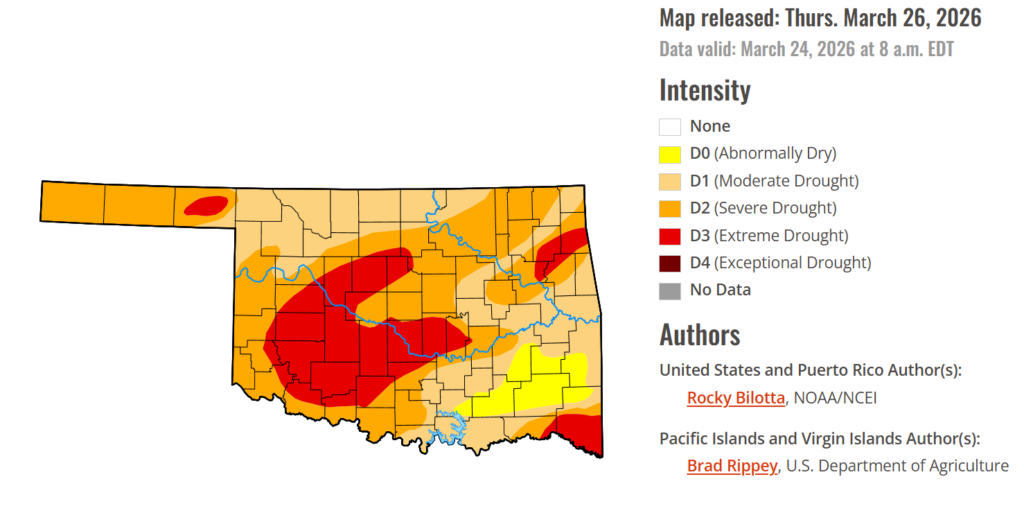 oklahoma drought map
