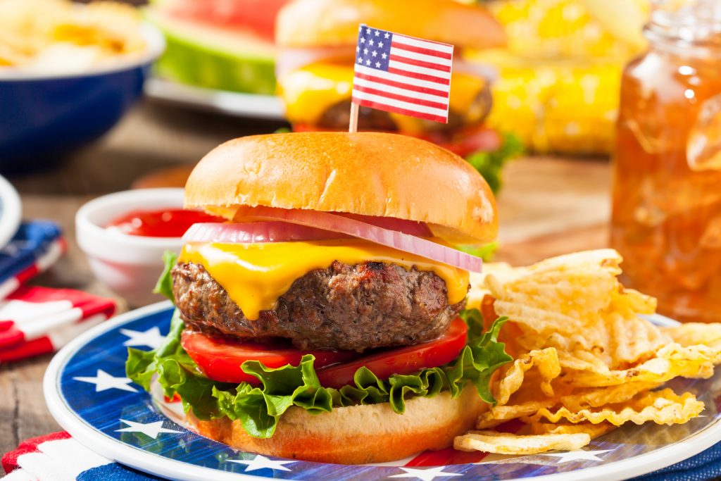 Big beef hamburger 